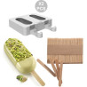 Classic 3D Silikomart 4 gelati classico 3D: stampi in silicone Gel14B Classic 3D Silikomart 4 gelati classico 3D: stampi in silicone Gel14B