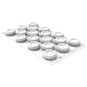 Charlotte XS 16 Silikomart stampo in silicone bianco per 18 mini Charlotte 16 ml da 38xh18mm