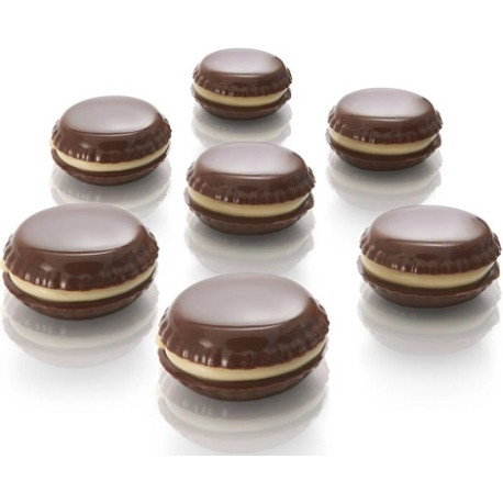 Choco Macaron Silikomart stampo 15 cioccolatini macarons da 3 cm Choco Macaron Silikomart stampo 15 cioccolatini macarons da 3 cm