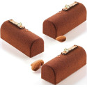 Midi Buche Silikomart: stampo in silicone per 9 tronchetti medi 8,4x3,2xh3,5 cm