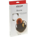 Stone 85 Silikomart: stampo in silicone per 8 monoporzioni a forma di pietra levigata di ø6,5xh3 cm