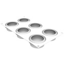 Ocean 100 Silikomart stampo in silicone bianco ø70 h 30 mm