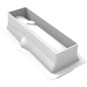 Buche Signature 820 Silikomart stampo in silicone bianco tronchetto con venature 23x8xh8 cm