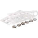 Round Chablon Silikomart set 2 stampi silicone 84 decorazioni tonde ø3xh0,2 cm
