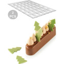 Chablon Tree Silikomart set 2 stampi per 72 decorazioni albero da 3,5 cm