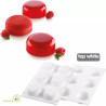 Universo 90 Silikomart stampo in silicone bianco per 6 monoporzioni tonde da 7 x h 3 cm Universo 90 Silikomart stampo in silicone bianco per 6 monoporzioni tonde da 7 x h 3 cm