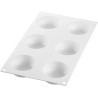 Universo 90 Silikomart stampo in silicone bianco per 6 monoporzioni tonde da 7 x h 3 cm Universo 90 Silikomart stampo in silicone bianco per 6 monoporzioni tonde da 7 x h 3 cm