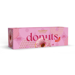 Maxtris Donuts Fragola 6 dolci ciambelle rosa da 7 x h 3 cm e 35 g
