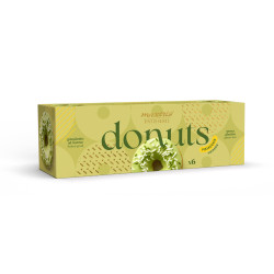 Maxtris Donuts Pistacchio 6 dolci ciambelle verdi da 7 x h 3 cm e 35 g