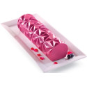 Diamond Bûche Silikomart kit stampo per semifreddi tronchetto diamante 8x25xh6,7 cm