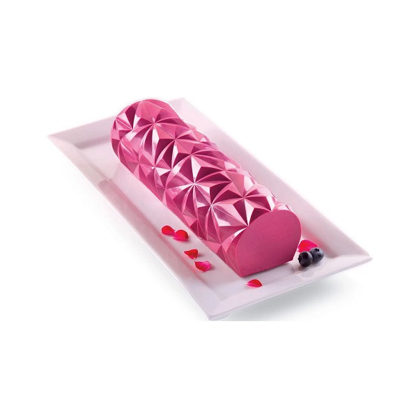 Diamond Bûche Silikomart kit stampo per semifreddi tronchetto diamante