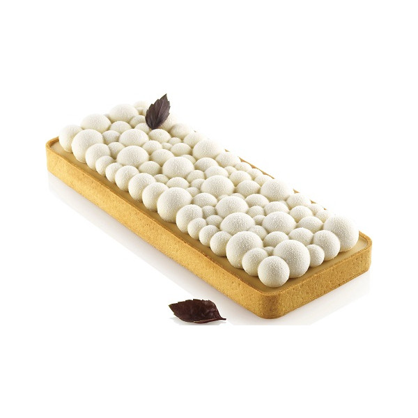 Kit Tarte Ring Bubble Silikomart per crostata di bolle rettangolare di 265x105 mm