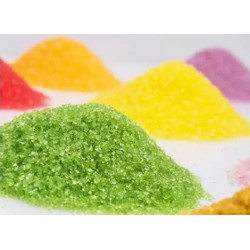 Cristalli di zucchero verde in confezione da 500 g