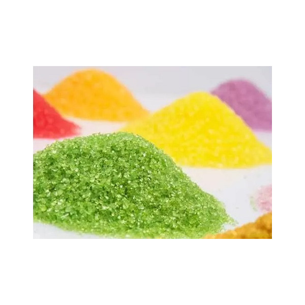 Cristalli di zucchero verde in confezione da 500 g