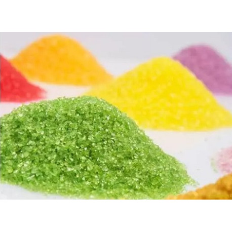 Cristalli di zucchero verde in confezione da 500 g