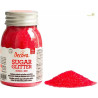 Zucchero glitterato rosso Decora cristalli di zucchero rosso 100 g