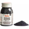 Zucchero glitterato nero Decora cristalli di zucchero nero 100 g