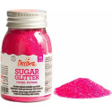 Zucchero glitterato fucsia Decora cristalli di zucchero fucsia 100 g