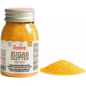 Cristalli di Zucchero Oro glitterato, in barattolo da 100 g di Decora
