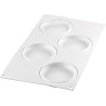 Kit Tarte Ring Round 10 cm Silikomart: 4 anelli microforati di 10 cm e stampo in silicone per top di crostate tonde Kit Tarte Ring Round 10 cm Silikomart: 4 anelli microforati di 10 cm e stampo in silicone per top di crostate tonde