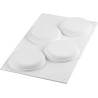 Kit Tarte Ring Round 10 cm Silikomart: 4 anelli microforati di 10 cm e stampo in silicone per top di crostate tonde Kit Tarte Ring Round 10 cm Silikomart: 4 anelli microforati di 10 cm e stampo in silicone per top di crostate tonde