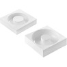 Stampo Savarin Tortaflex Ciambella Lady Qeen in silicone bianco da SIlikomart