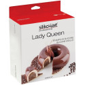 Kit Lady Queen Silikomart set 2 stampi in silicone tortaflex per savarin o ciambella
