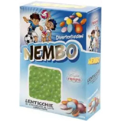 Nembo verde lenticchie di cioccolato al latte confetti verdi Crispo 1 kg