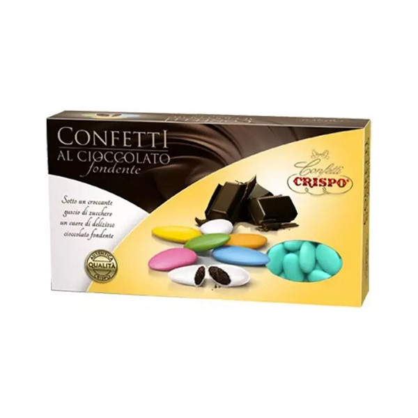 Confetti verde Tiffany al cioccolato fondente da 1 kg Crispo