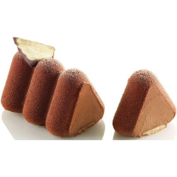 Modular Flex Trilogy Silikomart (51×46mm) – Stampo Professionale per Tronchetto Semifreddo Modulare