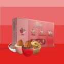 Maxtris Sfumati Rosso, cioco-mandorla, confetti rossi sfumati in confezione da 1 Kg