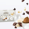 Confetti Maxtris perlati Bianchi da 500 g, confetti perlati bianchi ciocomandorla Maxtris
