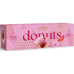 Maxtris Donuts Fragola 6 ciambelle rosa da 35 g