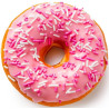 Maxtris Donuts Fragola 6 ciambelle rosa da 35 g Maxtris Donuts Fragola 6 ciambelle rosa da 35 g