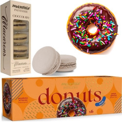 Kit Dolci marrone Maxtris Patisserie 5 Macarons 6 Donuts