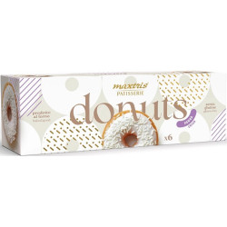 Maxtris Donuts Panna 6 ciambelle bianche da 35 g