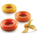 Promise 65 Silikomart (Ø85/44×H20mm) – Stampo in Silicone per 6 Monoporzioni ad Anello con Tagliapasta Per Basi o Inserti