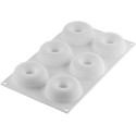 Donuts Fourmand 80 Silikomart stampo in silicone 6 ciambelline eleganti 3D ø72 h 27 mm
