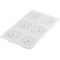 Donuts Fourmand 80 Silikomart stampo in silicone 6 ciambelline eleganti 3D ø72 h 27 mm