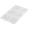Donuts Fourmand 80 Silikomart stampo in silicone 6 ciambelline eleganti 3D ø72 h 27 mm Donuts Fourmand 80 Silikomart stampo in silicone 6 ciambelline eleganti 3D ø72 h 27 mm