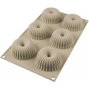 Mini Raggio Silikomart stampo in silicone per 6 ciambelline 3D di ø67 h 33 mm