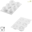 Oblio 95 ml Silikomart stampo ciambelline  in silicone bianco di ø75 h 30 mm