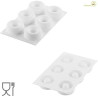 Oblio 95 ml Silikomart stampo ciambelline in silicone bianco di ø75 h 30 mm Oblio 95 ml Silikomart stampo ciambelline in silicone bianco di ø75 h 30 mm