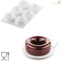 Oblio 95 ml Silikomart stampo ciambelline  in silicone bianco di ø75 h 30 mm