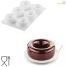 Oblio 95 ml Silikomart stampo ciambelline in silicone bianco di ø75 h 30 mm Oblio 95 ml Silikomart stampo ciambelline in silicone bianco di ø75 h 30 mm