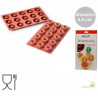 Mini donuts Silikomart stampo ciambelline in silicone ø45/15 h18 mm Mini donuts Silikomart stampo ciambelline in silicone ø45/15 h18 mm