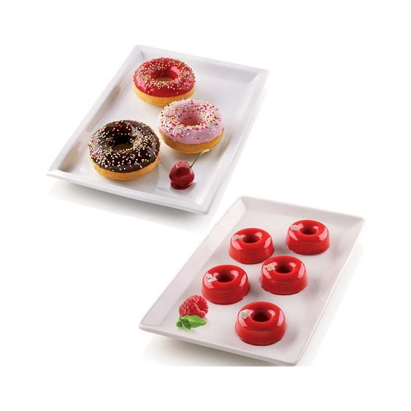 45 o 75 m Donuts Silikomart stampo ciambelline in silicone color terracotta