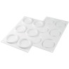 Kit The Ring Silikomart per dolce a ciambella con 2 stampi silicone Ø 85/50 h 18 mm e cutter Kit The Ring Silikomart per dolce a ciambella con 2 stampi silicone Ø 85/50 h 18 mm e cutter