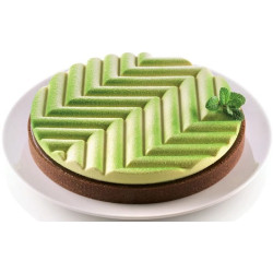Kit Tarte Grafique Silikomart stampo in silicone con anello tondo microforato per crostata o torta grafica