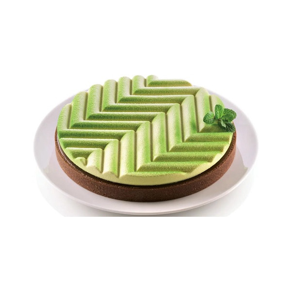 Kit Tarte Grafique Silikomart stampo in silicone con anello tondo microforato per crostata o torta grafica